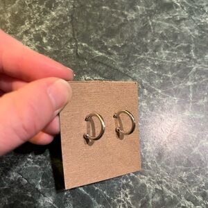 Argentium Silver Hoop Earrings